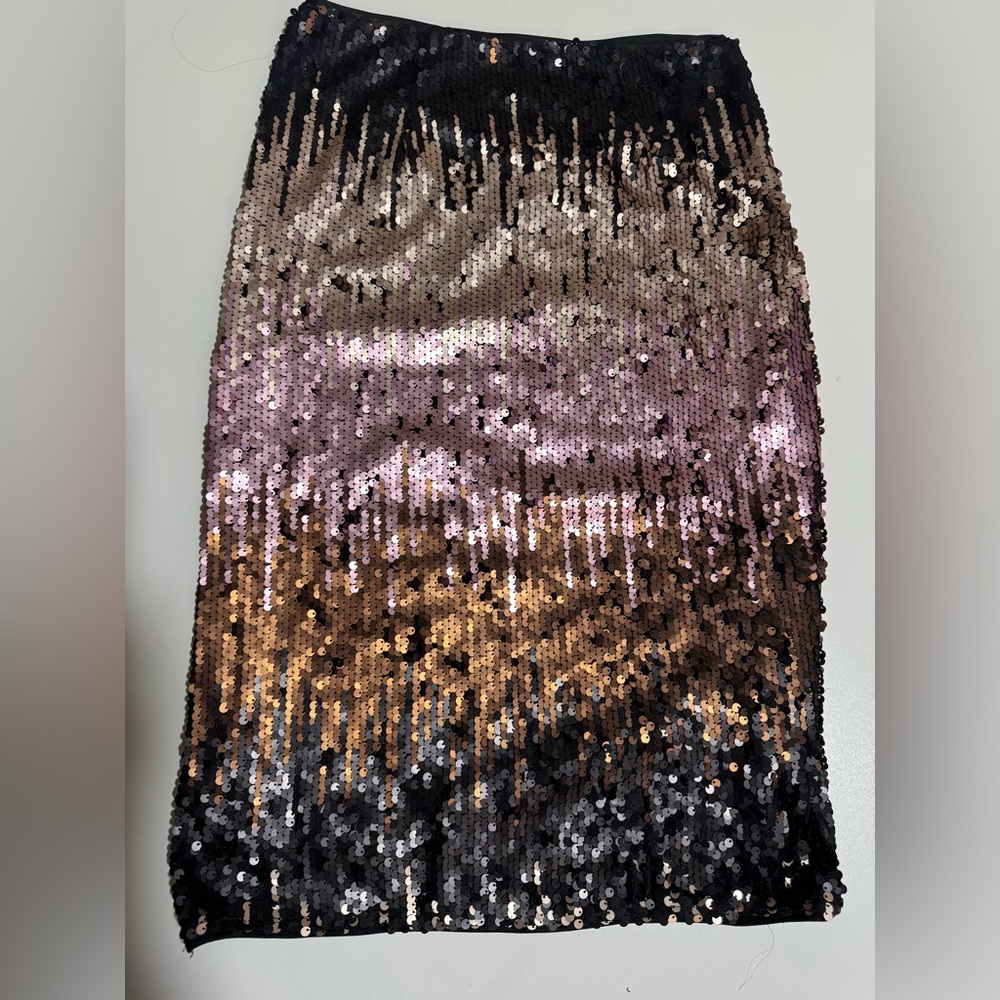 Sequin multicolor midi Skirt size small